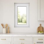 vidaXL Biele vnútorné farby okna v suteréne RISOR 50 x 100 cm