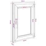 vidaXL Biele vnútorné farby okna v suteréne RISOR 50 x 100 cm – Obrázok 10