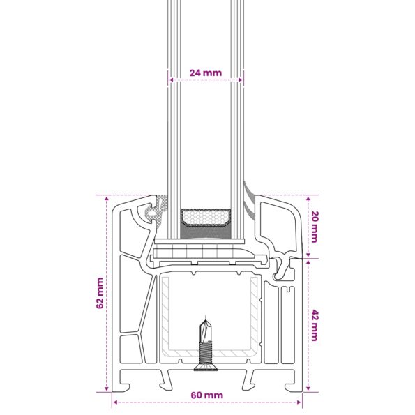 vidaXL Okno na pivnicu vnútorná farba biela RISOR 30 x 40 cm – Obrázok 9