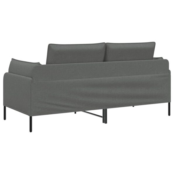 vidaXL 2-miestna pohovka Tmavosivá 188 x 81 x 89 cm Látka – Obrázok 5