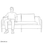 vidaXL 2-miestna pohovka Lesklá hnedá 188 x 81 x 89 cm Umelá koža – Obrázok 12