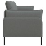 vidaXL 3-miestna pohovka Tmavosivá 222 x 81 x 89 cm Látka – Obrázok 4