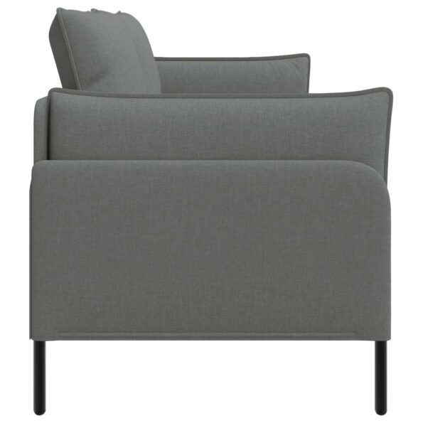 vidaXL 3-miestna pohovka Tmavosivá 222 x 81 x 89 cm Látka – Obrázok 4