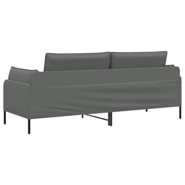 vidaXL 3-miestna pohovka Tmavosivá 222 x 81 x 89 cm Látka – Obrázok 5