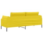vidaXL 3-miestna pohovka Svetložltá 222 x 81 x 89 cm Látka – Obrázok 5