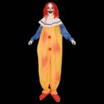 vidaXL Halloweensky strašidelný klaun SPOOKA Žltá a modrá – Obrázok 4