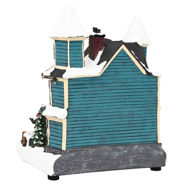 vidaXL Vianočná dedinka so saňami SALO 19 x 13 x 24 cm Živica – Obrázok 5