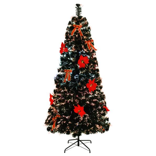vidaXL Vianočný stromček s optickými vláknami 180 cm 24 LED – Obrázok 4