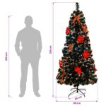 vidaXL Vianočný stromček s optickými vláknami 210 cm 24 LED – Obrázok 9