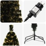 vidaXL Vianočný stromček s optickými vláknami 120 cm 12 LED – Obrázok 6