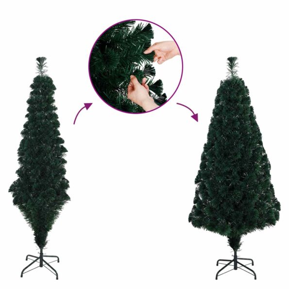 vidaXL Vianočný stromček s optickými vláknami 120 cm 12 LED – Obrázok 7
