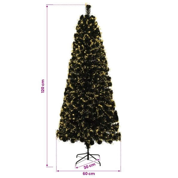 vidaXL Vianočný stromček s optickými vláknami 120 cm 12 LED – Obrázok 8