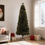 vidaXL Vianočný stromček s optickými vláknami 240 cm 36 LED