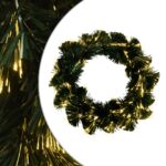 vidaXL Vianočná girlanda 24 LED Teplá biela PVC – Obrázok 2
