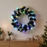 vidaXL Vianočná girlanda 16 LED Viac farieb oceľ