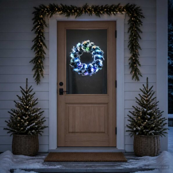 vidaXL Vianočná girlanda 16 LED Viac farieb oceľ – Obrázok 3