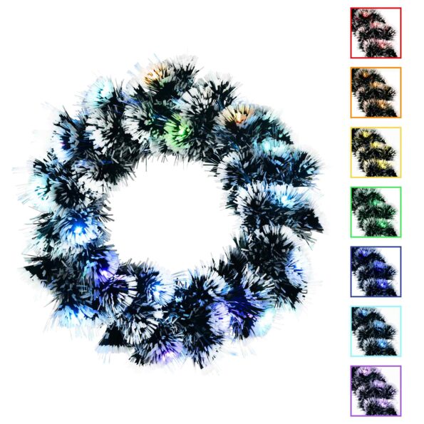 vidaXL Vianočná girlanda 16 LED Viac farieb oceľ – Obrázok 7