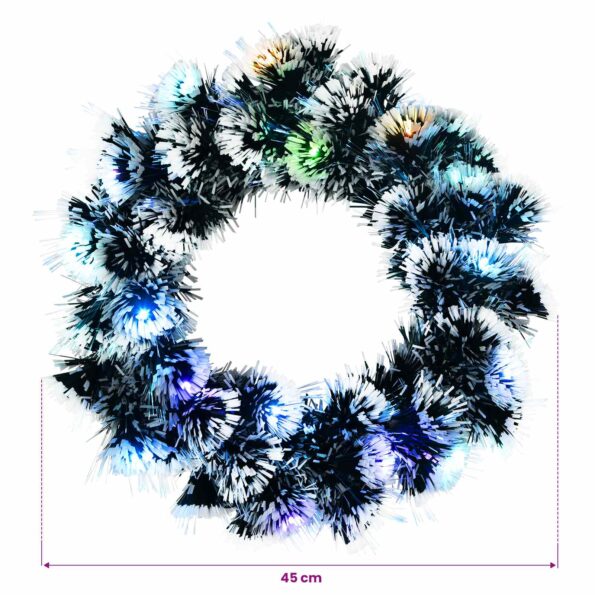 vidaXL Vianočná girlanda 16 LED Viac farieb oceľ – Obrázok 8