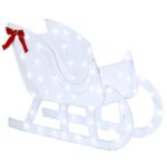 vidaXL Sob s sane LOVIISA 200 LED Studená biela 70 x 26 x 128,5 cm – Obrázok 5
