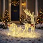vidaXL Sob s sane LOVIISA 200 LED Teplá biela 70 x 26 x 128,5 cm
