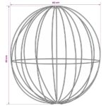 vidaXL Vianočný špic 192 LED Modrá Priemer 60 x 63 cm – Obrázok 7