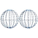 vidaXL Vianočný špic 2 ks 240 LED Modrá Priemer 40 x 42 cm – Obrázok 2
