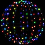 vidaXL Vianočný špic 96 LED Viac farieb Priemer 30 x 32 cm – Obrázok 4