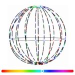 vidaXL Vianočný špic 120 LED RGB Priemer 40 x 42 cm – Obrázok 2