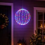 vidaXL Vianočný špic 120 LED RGB Priemer 40 x 42 cm – Obrázok 3