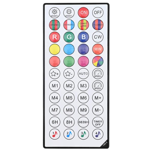 vidaXL Vianočný špic 120 LED RGB Priemer 40 x 42 cm – Obrázok 6