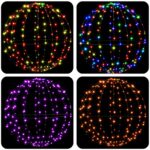 vidaXL Vianočný špic 120 LED RGB Priemer 40 x 42 cm – Obrázok 7