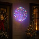 vidaXL Vianočný špic 160 LED RGB Priemer 50 x 52 cm