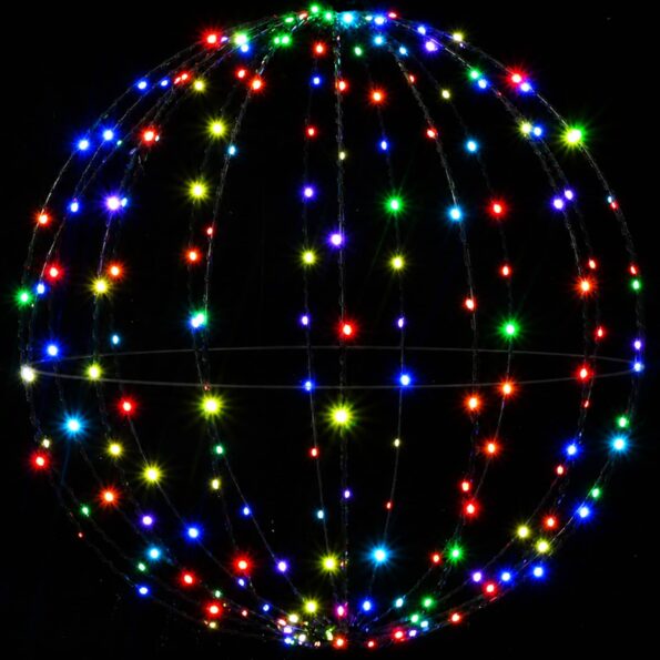 vidaXL Vianočný špic 2 ks 192 LED RGB Priemer 30 x 32 cm – Obrázok 5