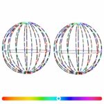 vidaXL Vianočný špic 2 ks 384 LED RGB Priemer 60 x 63 cm – Obrázok 2