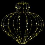 vidaXL Vianočný špic 192 LED Teplá biela Priem. 40 x 40 cm – Obrázok 4
