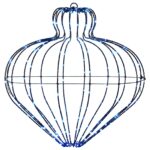 vidaXL Vianočný špic 192 LED Modrá Priem. 40 x 40 cm – Obrázok 2
