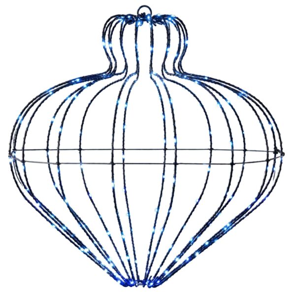 vidaXL Vianočný špic 192 LED Modrá Priem. 40 x 40 cm – Obrázok 2