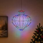 vidaXL Vianočný špic 192 LED Viac farieb Priem. 40 x 40 cm