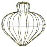 vidaXL Vianočný špic 2 ks 384 LED Teplá biela Priem. 40 x 40 cm – Obrázok 4