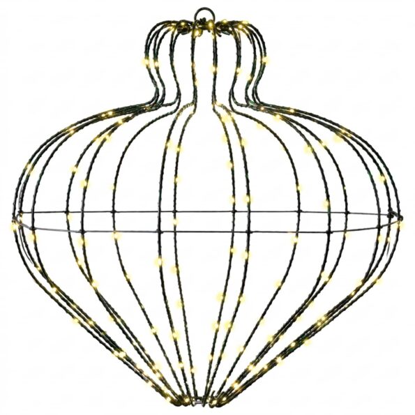 vidaXL Vianočný špic 2 ks 384 LED Teplá biela Priem. 40 x 40 cm – Obrázok 4