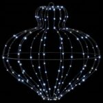 vidaXL Vianočný špic 2 ks 384 LED Studená biela Priem. 40 x 40 cm – Obrázok 5