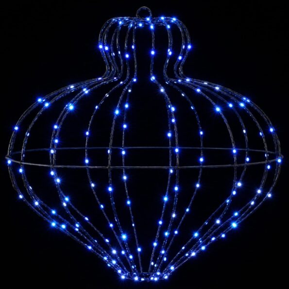 vidaXL Vianočný špic 2 ks 384 LED Modrá Priem. 40 x 40 cm – Obrázok 5