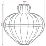 vidaXL Vianočný špic 2 ks 384 LED Modrá Priem. 40 x 40 cm – Obrázok 8