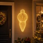 vidaXL Vianočný špic 320 LED Teplá biela Priem. 40 x 75 cm