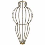 vidaXL Vianočný špic 320 LED Teplá biela Priem. 40 x 75 cm – Obrázok 2