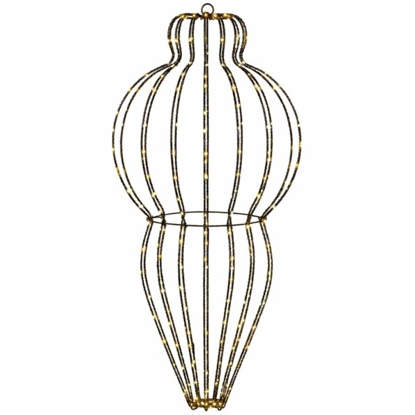 vidaXL Vianočný špic 320 LED Teplá biela Priem. 40 x 75 cm – Obrázok 2