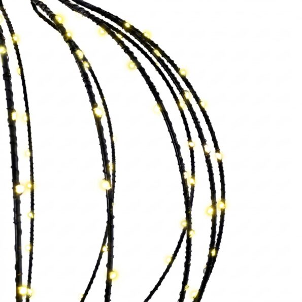 vidaXL Vianočný špic 320 LED Teplá biela Priem. 40 x 75 cm – Obrázok 5