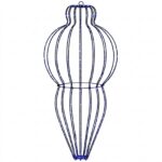 vidaXL Vianočný špic 320 LED Modrá Priem. 40 x 75 cm – Obrázok 2