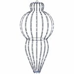 vidaXL Vianočný špic 2 ks 640 LED Studená biela Priem. 40 x 75 cm – Obrázok 4