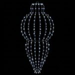 vidaXL Vianočný špic 2 ks 640 LED Studená biela Priem. 40 x 75 cm – Obrázok 5
